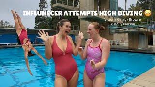 INFLUENCER ATTEMPTS HIGH DIVING  (Victoria Garrick Browne x Molly Carlson)