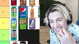 xQc Makes The GREATEST Soda TIER LIST On The Internet