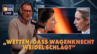 Wetten, dass Wagenknecht Weidel schlägt | NIUS Live vom 30. April 2024