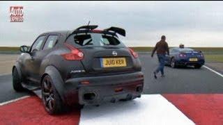 Nissan Juke-R vs GT-R track test - Auto Express