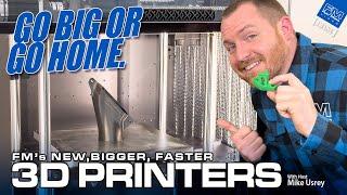 Upgraded 3D Printers at FM! - 4K - Parts, prototypes & more! FM Live 1-23-25