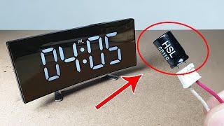 add this electronic component to the digital alarm clock and get an amazing feature