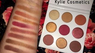 KYLIE COSMETICS BURGUNDY PALETTE SWATCHES | Makeupbytashaxo