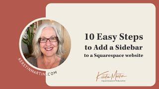 10 Easy Steps to Add a Sidebar to a Squarespace Website