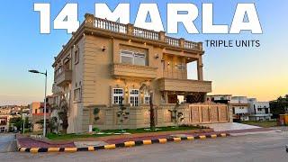 Corner House for sale in Rawalpindi bahria town phase 8 | 14 Marla | triple units