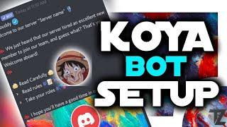 How to setup Koya bot welcome | Koya bot discord welcome | koya bot