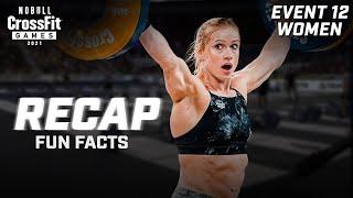 RECAP: Individual Women Event 12 — 2021 NOBULL CrossFit Games