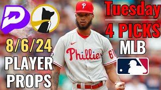 PRIZEPICKS UNDERDOG MLB TUESDAY 8/6 CORE PLAYER PROPS!!