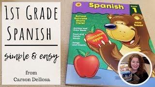 HOMESCHOOL SPANISH ||1ST GRADE Carson Dellosa || INTRO TO SPANISH 