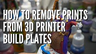 How To Remove Prints From Build Plate Easily - 3D Resin Printer