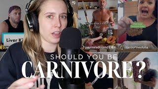 The TRUTH about the carnivore diet | New health risks? Is it healthy for you? | From a Dietitian