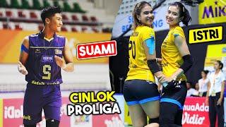 TERJEBAK CINTA WANITA TUKANG GEBUK! 10 Pasangan Atlet Voli Indonesia Cinta Lokasi di Proliga 2024