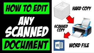 How to edit Scanned document in MS Word | Convert JPG/PDF to Word without any software | [HINDI]