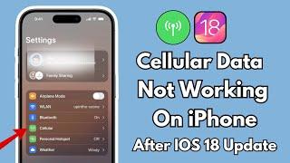 How To Fix Cellular Data Not Working On iPhone After IOS 18 Update ! Mobile Data Not Working