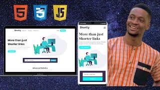 Build a fully responsive URL link Shortener with HTML, CSS and JavaScript