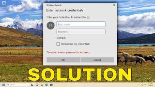 Fix Enter Network Credentials Error on Windows 11/10 (Guide)