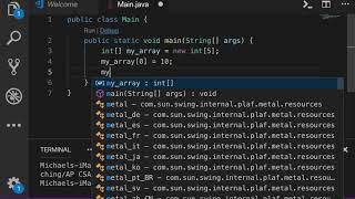 Java - 5.1 - Example I - Create & Fill An Array