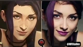 Arcane: Virtual vs Real Characters  | Amazing Side-by-Side Comparisons!