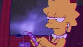 Chill Beats - Lofi hip hop mix 2022 - Lisa Simpson Rainy Car Chill