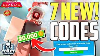 ️UPDATE!CODES️TOILET TOWER DEFENSE ROBLOX CODES 2024 - TOILET TOWER DEFENSE CODES