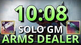 SOLO The Arms Dealer Grandmaster in 10 Mins! (10:08 Plat)