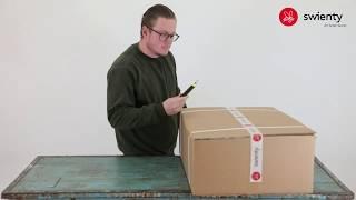 Unboxing fillingstation Ø45 with fillingmachine DANA api MATIC 1000 - Swienty A/S, Denmark