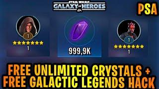 Free Unlimited Crystals and Galactic Legends Hack is Real in Galaxy of Heroes - Important PSA