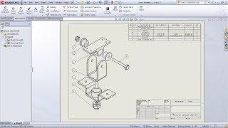 SolidWorks Exploded View Drawing Tutorial | SolidWorks Bill of Materials Tutorial | Balloon Drawing