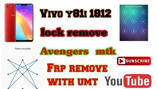 Vivo y81i 1812 pin lock and pattern lock remove with Avenger lock remove with umt