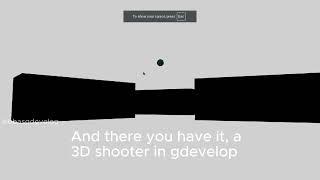 How to make a 3D shooter in Gdevelop in 4 minutes.