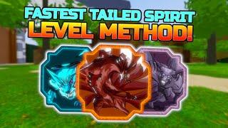 FASTEST WAY TO LEVEL UP *ANY* TAILED SPIRIT/BEAST in SHINDO LIFE ROBLOX! || TAILED SPIRIT SHINDO