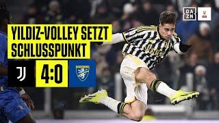 Milik-Hattrick und Yildiz-Volley zum Halbfinaleinzug: Juventus - Frosinone | Coppa Italia | DAZN