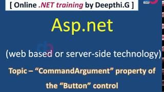 "CommandArgument" Button control property in Asp.net | dgTraining