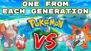 We Catch A Random Pokemon From Every Generation.. Then We FIGHT!