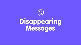 Disappearing Messages on Viber