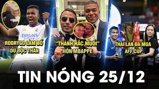 TIN NÓNG BÓNG ĐÁ 25/12 | THÁNH RẮC MUỐI HÔN MP3, RODRYGO LÀM BỐ DÙ ĐỘC THÂN, THÁI LAN ĐÃ MUA AFF CUP