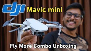 DJI Mavic Mini Drone Fly More Combo Unboxing... 