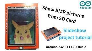 Bitmaps pictures from SD card on TFT LCD Shield + Arduino