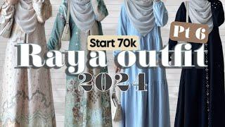 SHOPEE HAUL RAYA OUTFIT PT 6! Gamis start 70k!