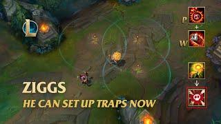 He can set up REAL MINES Now! Doom Bot Ziggs