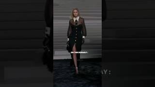 Selena and Gigi  wearing versace  #viral #runway #runwaymodel