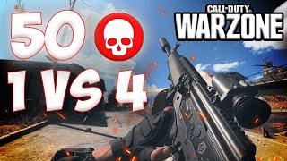 50 УБИЙСТВ 1vs4 200 ИГРОКОВ | Почти побил рекорд | СoD: Warzone