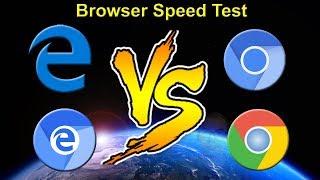 Microsoft Edge VS Edge2019 VS Chromium VS Google Chrome Speed Test on Windows 10! 