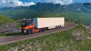 ETS2 - Lái Xe Container Đi Đường Đèo Dốc Quanh Co