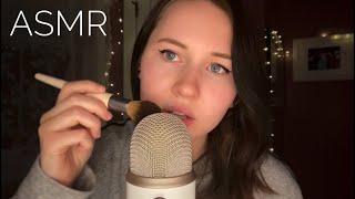 ASMR~Slow/Gentle Mouth Sounds and Mic Brushing For The Background (30 Min No Talking)