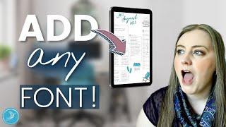 Graphic Designer adds custom fonts to iPad