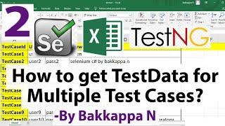 @Test1 @Test2 . . .@TestN Read Different Test Data from Excel for Each Test Cases in Selenium