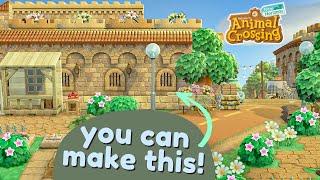 How to Make a Town with a Castle! Using 2.0 Update Items | Animal Crossing New Horizons