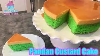 Pandan Custard Cake - mysweetambitions