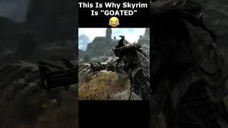 This Is Why Skyrim Is "GOATED"  #skyrim #skyrimanniversary #elderscrolls #shorts